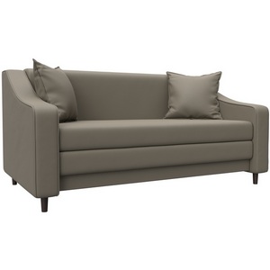 Изображение товара Диван прямой Лига-071 (ЛДСП,Брус,Фанера/Дерево/Экокожа/Бежевый) Лига Диванов 129769