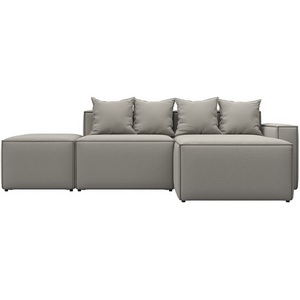 Изображение товара Диван угловой модульный Лига-063 угол правый (ДСП/Пластик/Рогожка/Бежевый) Лига Диванов 129783