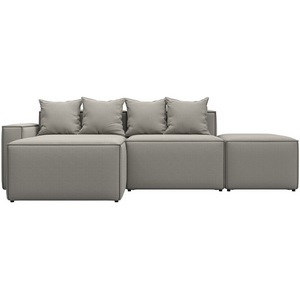 Изображение товара Диван угловой модульный Лига-063 угол левый (ДСП/Пластик/Рогожка/Бежевый) Лига Диванов 129783L