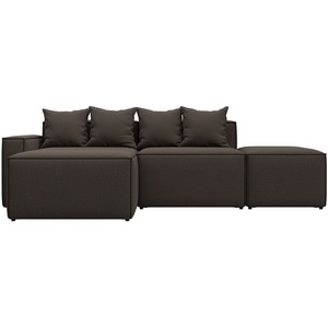 Изображение товара Диван угловой модульный Лига-063 угол левый (ДСП/Пластик/Рогожка/Коричневый) Лига Диванов 129784L