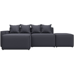 Изображение товара Диван угловой модульный Лига-063 угол левый (ДСП/Пластик/Экокожа/Серый) Лига Диванов 129791L