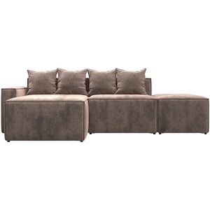 Изображение товара Диван угловой модульный Лига-063 угол левый (ДСП/Пластик/Велюр/Бежевый) Лига Диванов 129793L