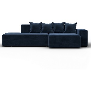 Изображение товара Диван угловой Лига-079 угол правый (ДСП/Пластик/Велюр/Синий) Лига Диванов 129822