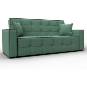 Изображение товара Диван-книжка Лига-067 (ДВП,Дерево/Пластик/Рогожка/Зеленый) Лига Диванов 129829