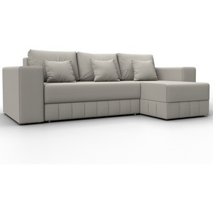 Изображение товара Диван угловой Лига-076 угол универсальный (ДСП/Пластик/Рогожка/Бежевый) Лига Диванов 129835