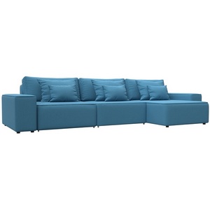 Изображение товара Диван угловой Лига-074 угол универсальный (ДСП/Пластик/Рогожка/Голубой) Лига Диванов 129858