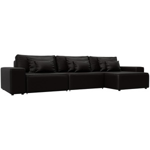 Изображение товара Диван угловой Лига-074 угол универсальный (ДСП/Пластик/Экокожа/Коричневый) Лига Диванов 129872