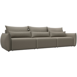 Изображение товара Диван прямой Лига-051 НПБ Лонг (ЛДСП,Брус,Фанера/Пластик/Экокожа/Бежевый) Лига Диванов 129882