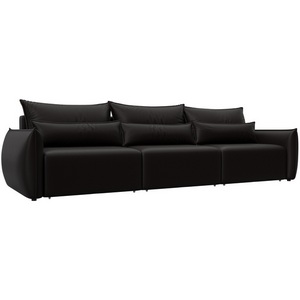 Изображение товара Диван прямой Лига-051 НПБ Лонг (ЛДСП,Брус,Фанера/Пластик/Экокожа/Коричневый) Лига Диванов 129883