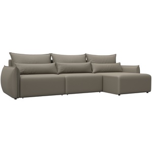 Изображение товара Диван угловой Лига-051 НПБ Лонг угол универсальный (ЛДСП,Брус,Фанера/Пластик/Экокожа/Бежевый) Лига Диванов 129890