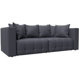 Изображение товара Диван прямой Лига-052 НПБ (ЛДСП,Брус,Фанера/Пластик/Экокожа/Серый) Лига Диванов 129905