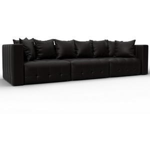 Изображение товара Диван прямой Лига-052 НПБ Лонг (ЛДСП,Брус,Фанера/Пластик/Экокожа/Коричневый) Лига Диванов 129907