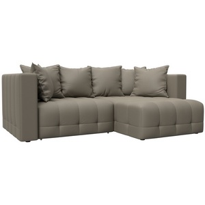 Изображение товара Диван угловой Лига-052 НПБ угол универсальный (ЛДСП,Брус,Фанера/Пластик/Экокожа/Бежевый) Лига Диванов 129910