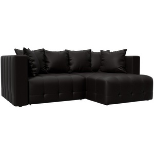 Изображение товара Диван угловой Лига-052 НПБ угол универсальный (ЛДСП,Брус,Фанера/Пластик/Экокожа/Коричневый) Лига Диванов 129911