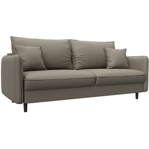 Изображение товара Диван прямой Лига-064 НПБ (ДСП/Дерево/Экокожа/Бежевый) Лига Диванов 129927