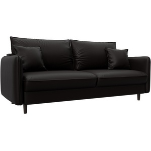 Изображение товара Диван прямой Лига-064 НПБ (ДСП/Дерево/Экокожа/Коричневый) Лига Диванов 129928