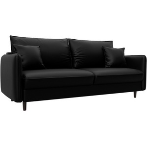 Изображение товара Диван прямой Лига-064 НПБ (ДСП/Дерево/Экокожа/Черный) Лига Диванов 129929