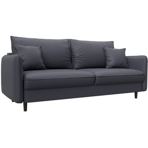 Изображение товара Диван прямой Лига-064 НПБ (ДСП/Дерево/Экокожа/Серый) Лига Диванов 129930