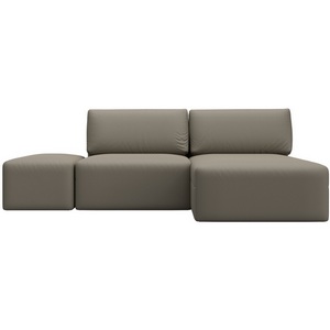 Изображение товара Диван угловой модульный с пуфом Лига-060 НПБ угол универсальный (ЛДСП,Брус,Фанера/Пластик/Экокожа/Бежевый) Лига Диванов 130064