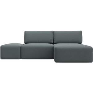 Изображение товара Диван угловой модульный с пуфом Лига-060 НПБ угол универсальный (ЛДСП,Брус,Фанера/Пластик/Экокожа/Серый) Лига Диванов 130067