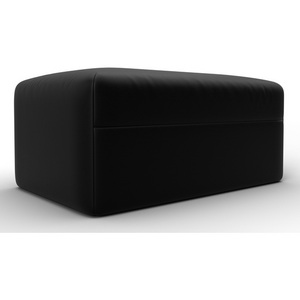 Изображение товара Модуль пуф Лига-060 НПБ (ЛДСП,Брус,Фанера/Пластик/Экокожа/Черный) Лига Диванов 130082