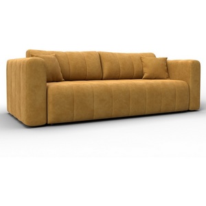 Изображение товара Диван прямой Лига-062 НПБ (ДСП,Фанера,ХДФ/Пластик/Велюр/Желтый) Лига Диванов 130266