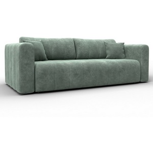 Изображение товара Диван прямой Лига-062 НПБ (ДСП,Фанера,ХДФ/Пластик/Велюр/Зеленый) Лига Диванов 130268