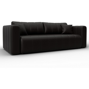 Изображение товара Диван прямой Лига-062 НПБ (ДСП,Фанера,ХДФ/Пластик/Экокожа/Коричневый) Лига Диванов 130272