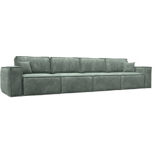 Изображение товара Диван прямой Лига-081 НПБ МегаЛонг (ДСП/Пластик/Велюр/Зеленый) Лига Диванов 130296