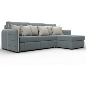 Изображение товара Диван угловой Лига-078 угол универсальный (ДСП/Пластик/Рогожка/Серый,Бежевый) Лига Диванов 130981