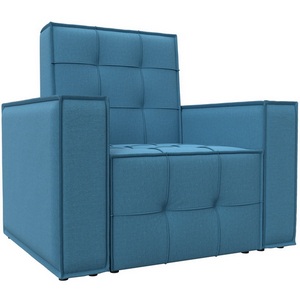 Изображение товара Кресло Лига-067 (ДВП,Дерево/Пластик/Рогожка/Голубой) Лига Диванов 132288