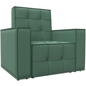Изображение товара Кресло Лига-067 (ДВП,Дерево/Пластик/Рогожка/Зеленый) Лига Диванов 132289