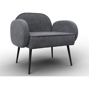 Изображение товара Кресло Лига-086 (Фанера/Металл/Велюр/Темно-серый) Лига Диванов 132442