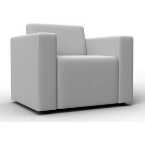 Изображение товара Кресло Лига-093 (ДСП,Брус,Фанера/Пластик/Экокожа/Белый) Лига Диванов 132468