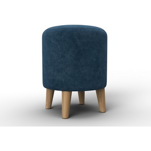 Изображение товара Пуф 002 (ДСП,Фанера/Дерево/Велюр/Синий) Лига Диванов 132493