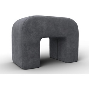 Изображение товара Пуф 008 (ДСП,Брус,Фанера,Велюр/Темно-серый) Лига Диванов 132521