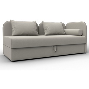 Изображение товара Тахта Лига-094 НПБ (ДСП,ЛДСП,Фанера/Пластик/Рогожка/Бежевый) Лига Диванов 132525