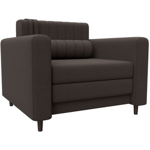 Изображение товара Кресло Лига-070 (ЛДСП,Брус,Фанера/Дерево/Рогожка/Коричневый) Лига Диванов 132543