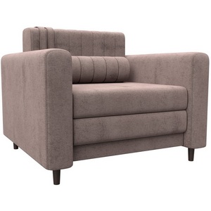 Изображение товара Кресло Лига-070 (ЛДСП,Брус,Фанера/Дерево/Велюр/Бежевый) Лига Диванов 132552