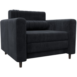 Изображение товара Кресло Лига-070 (ЛДСП,Брус,Фанера/Дерево/Велюр/Темно-серый) Лига Диванов 132555