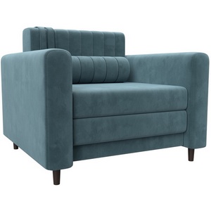 Изображение товара Кресло Лига-070 (ЛДСП,Брус,Фанера/Дерево/Велюр/Бирюзовый) Лига Диванов 132557