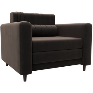 Изображение товара Кресло Лига-070 (ЛДСП,Брус,Фанера/Дерево/Велюр/Коричневый) Лига Диванов 132560