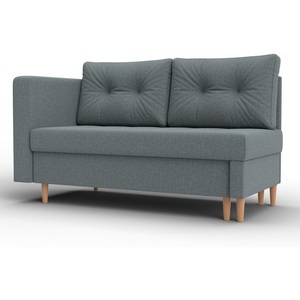 Изображение товара Кушетка Лига-098 (ДВП,ДСП,ЛДСП,Брус,Фанера/Дерево/Рогожка/Серый) Лига Диванов 132577