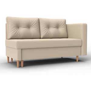 Изображение товара Кушетка Лига-098 (ДВП,ДСП,ЛДСП,Брус,Фанера/Дерево/Экокожа/бежевый) Лига Диванов 132580