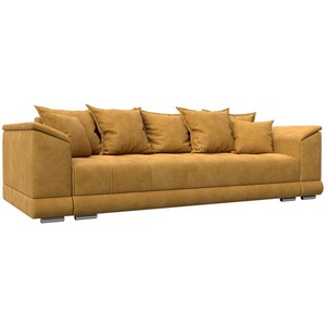 Изображение товара Диван прямой НордСтар НПБ (ДСП,ЛДСП,Брус/Пластик,Металл/Велюр/Желтый) Лига Диванов 133191