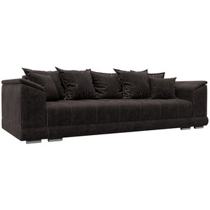 Изображение товара Диван прямой НордСтар НПБ (ДСП,ЛДСП,Брус/Пластик,Металл/Велюр/Коричневый) Лига Диванов 133195