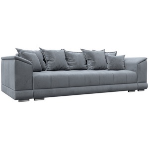 Изображение товара Диван прямой НордСтар НПБ (ДСП,ЛДСП,Брус/Пластик,Металл/Велюр/Серый) Лига Диванов 133199