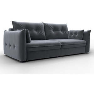 Изображение товара Диван прямой Лига-100 НПБ (ДСП,Фанера/Пластик/Велюр/Серый) Лига Диванов 133650