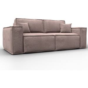 Изображение товара Диван прямой Лига-081 НПБ (ДСП/Пластик/Велюр/Бежевый) Лига Диванов 134135