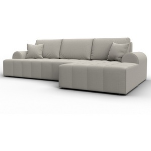 Изображение товара Диван угловой Лига-080 угол правый (ДСП/Пластик/Рогожка/Бежевый) Лига Диванов 134740